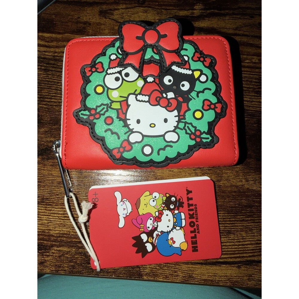 Loungefly Sanrio Hello Kitty & Friends Holiday Wreath Winter Wonderland Wallet